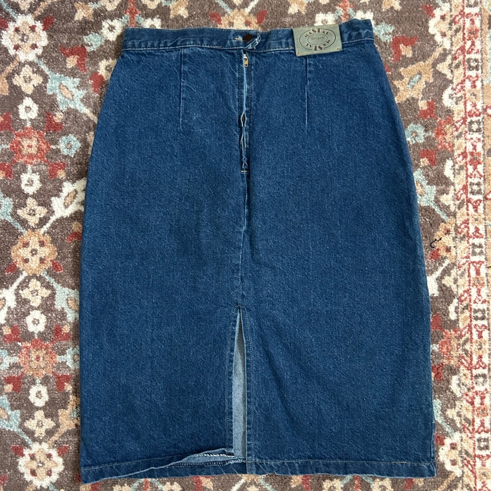 Vintage Midi Denim Skirt